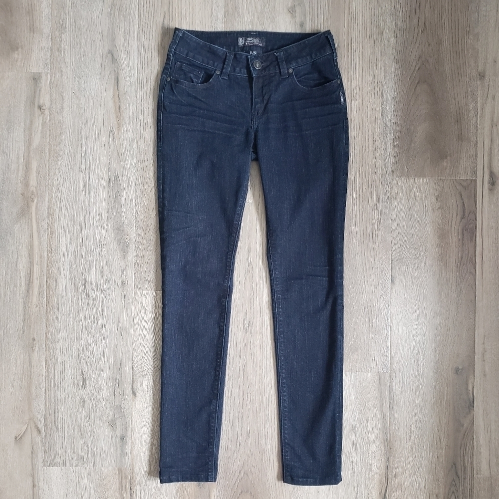 Silver Jeans Suki Mid Rise Women's Pencil Skinny Dark Wash Jean Size 26
